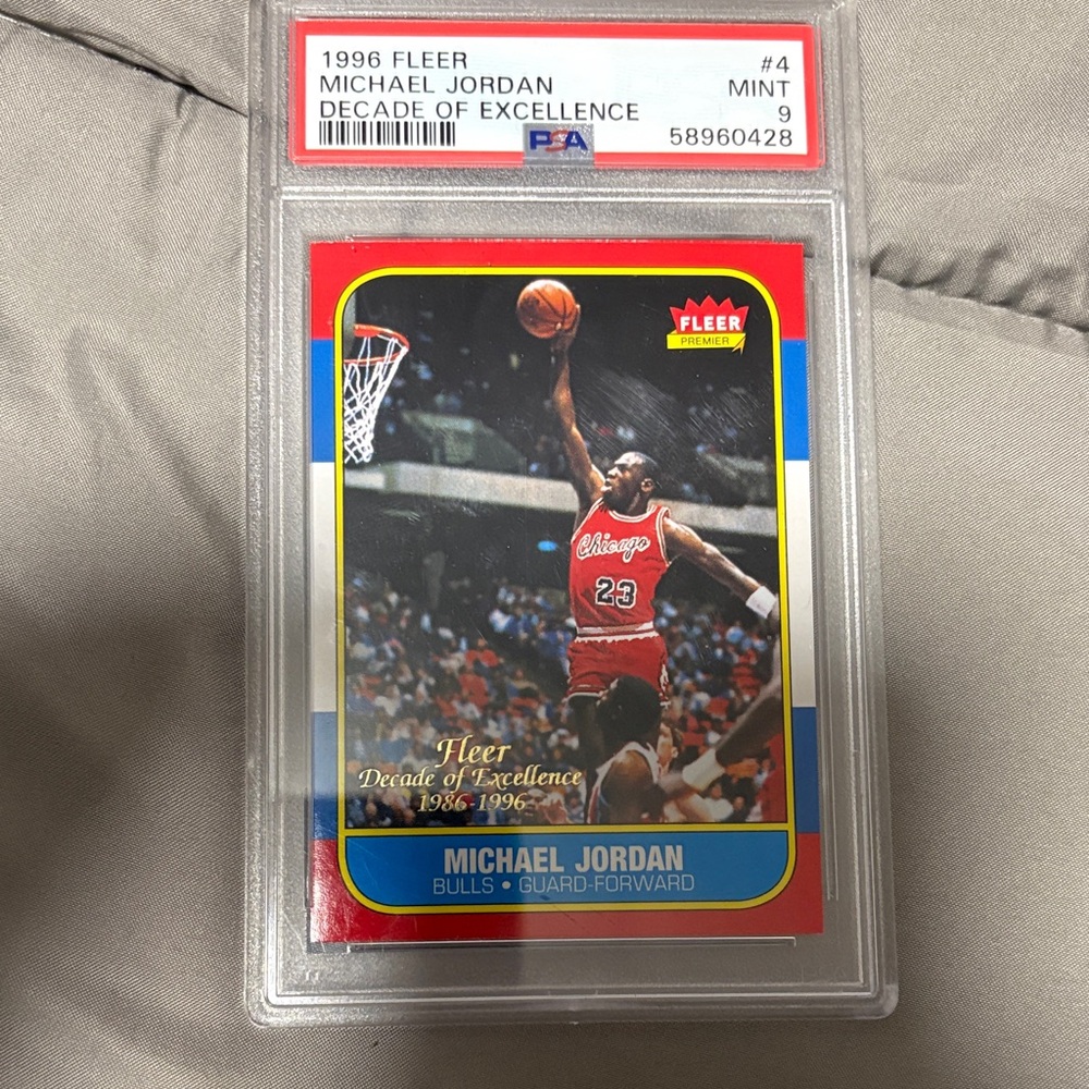 Jordan Red and Blue Basketball Card Holder